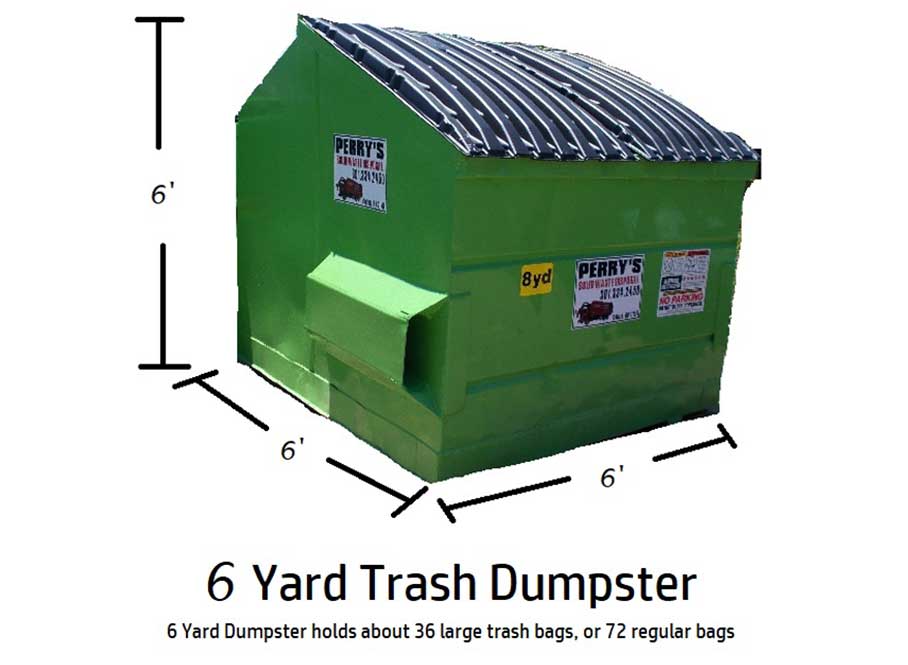Large Garbage Container Trash Dumpster And Bin On A Backyard